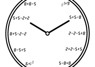 点对称的时钟数字表盘，供大家欣赏！